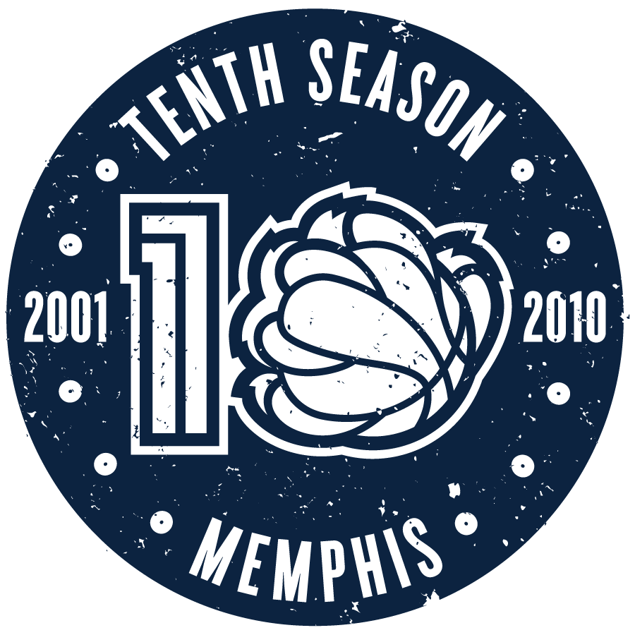 Memphis Grizzlies 2010-2011 Anniversary Logo iron on paper